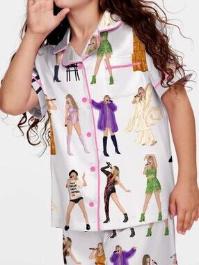 Girls Sheshow Taylor Swift Pajama Top Sz XL